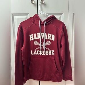 Champion Maroon Harvard Lacrosse Hoodie